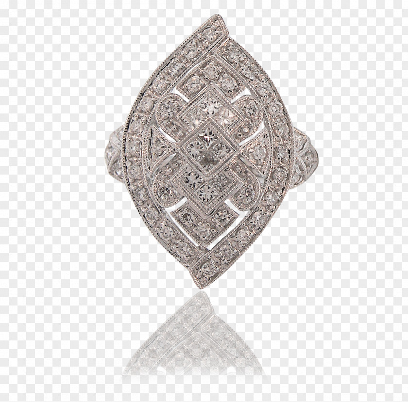 Art Deco Diamond Rings Silver Locket PNG