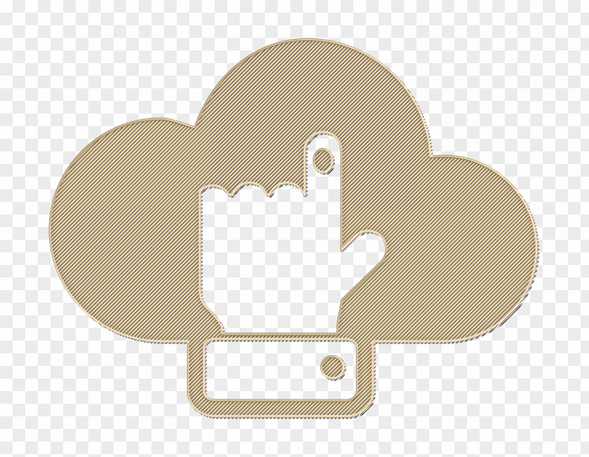 Click Icon Cloud Finger PNG