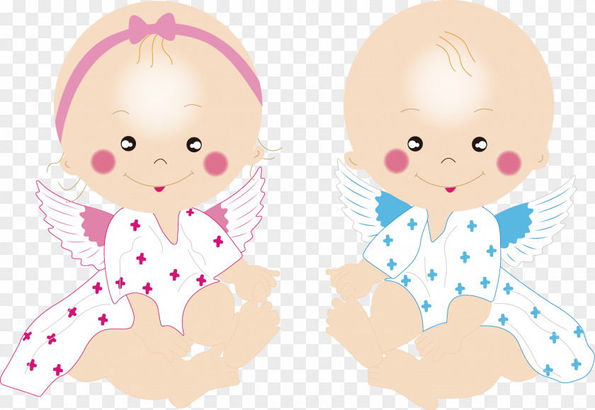 Cute Twins Twin Euclidean Vector PNG