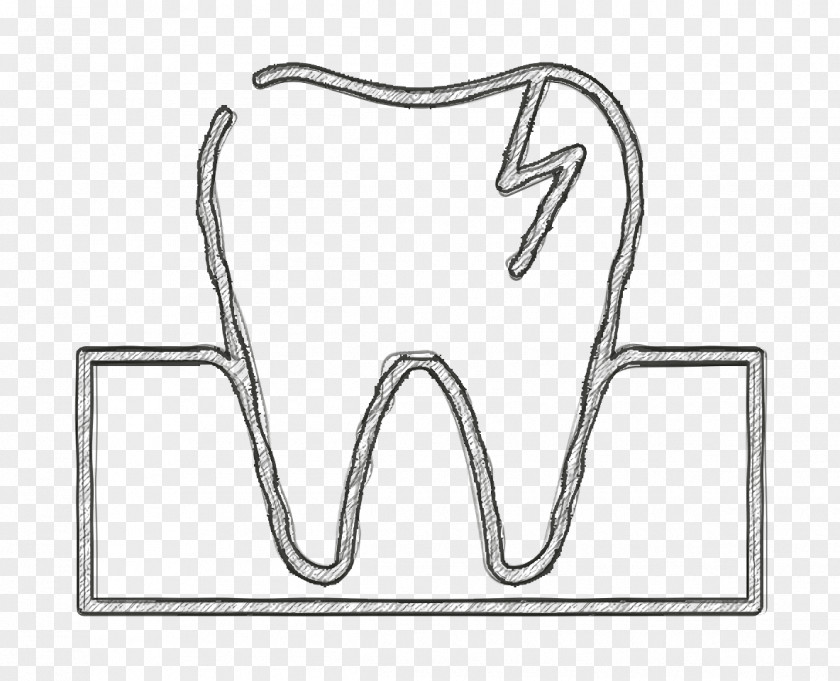Drawing Tooth Finger Icon PNG