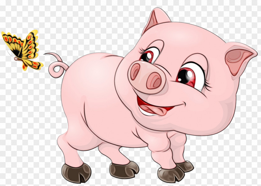 Livestock Nose Cartoon Suidae Pink Snout PNG