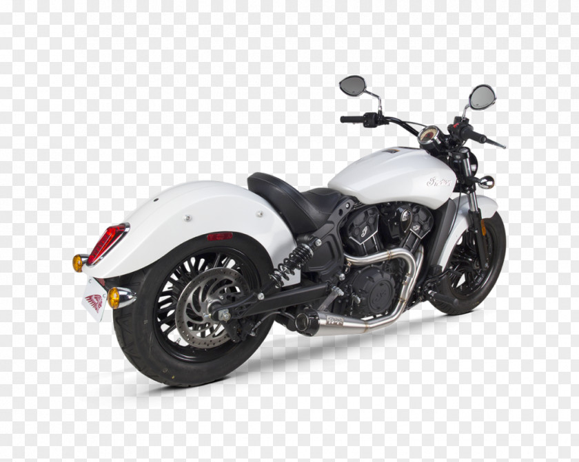 Motorcycle Exhaust System Indian Scout Bobber PNG