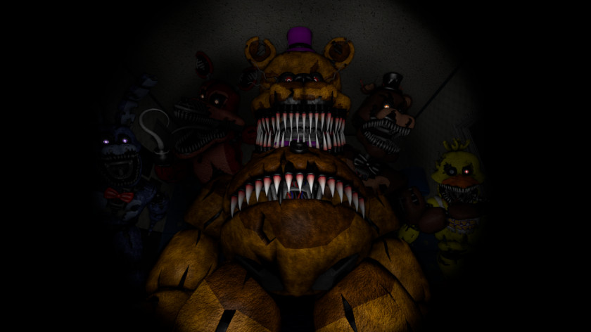 Nightmare Foxy Five Nights At Freddy's 4 2 3 I Got No Time PNG