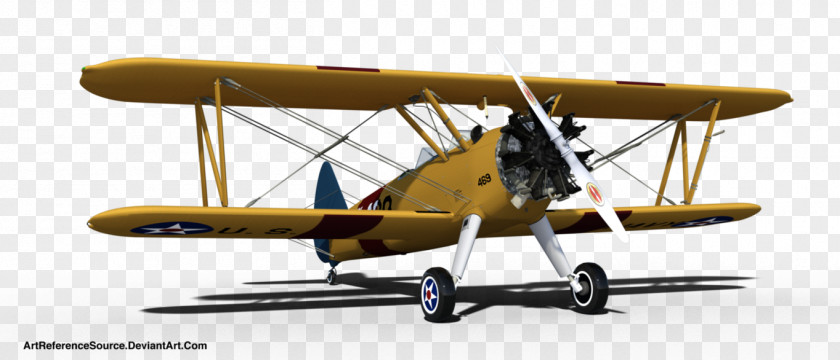 Bi Plane Boeing-Stearman Model 75 Biplane Airplane Aircraft PNG