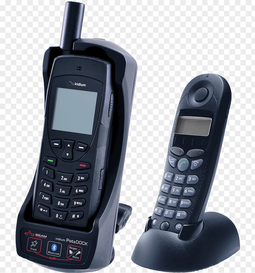 Blue Beam Satellite Phones Iridium Communications Telephone PNG