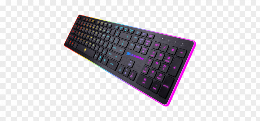 Laptop Computer Keyboard Touchpad Numeric Keypads Gaming Cougar PNG