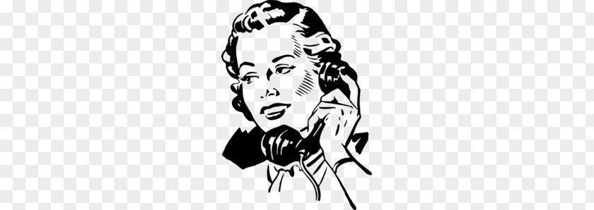 Speaking Lines Cliparts Woman Telephone Clip Art PNG