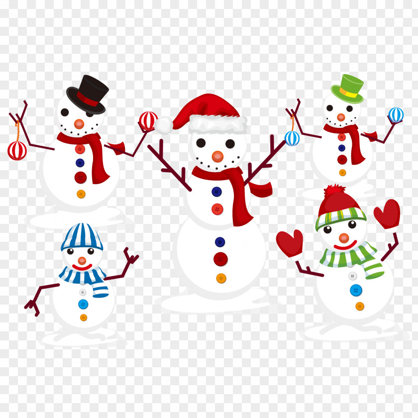 Vector Christmas Snowman Mug PNG