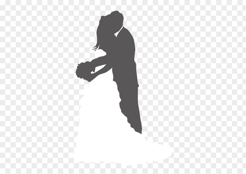 Vector Figure Hugging Wedding Silhouette PNG