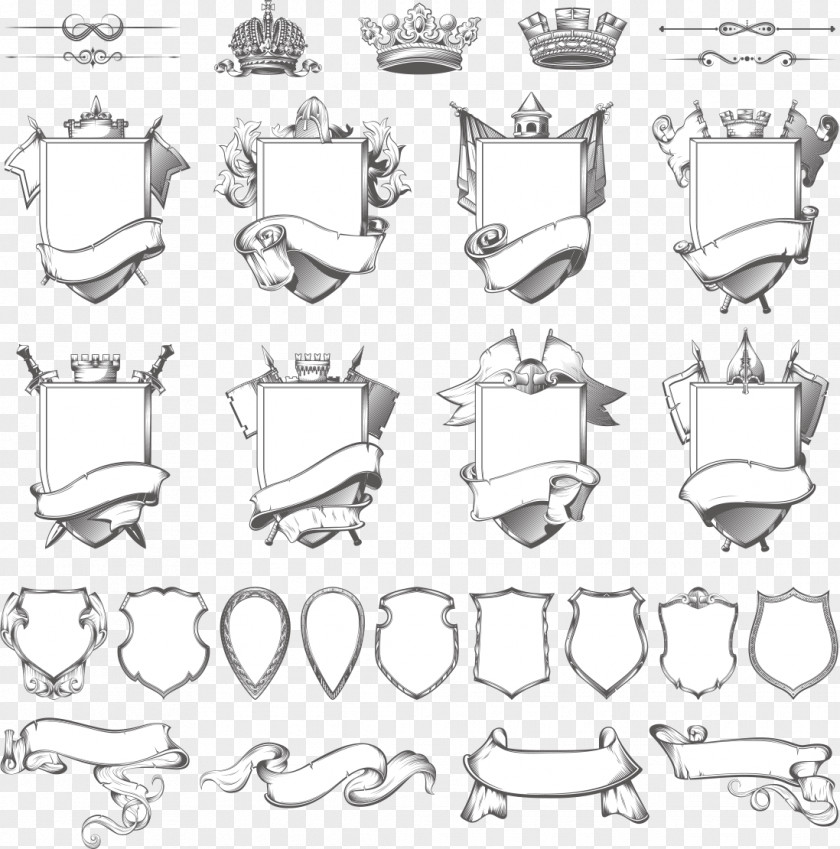 Classical Medieval Element Vector Material Coat Of Arms Heraldry Stock Photography Illustration PNG