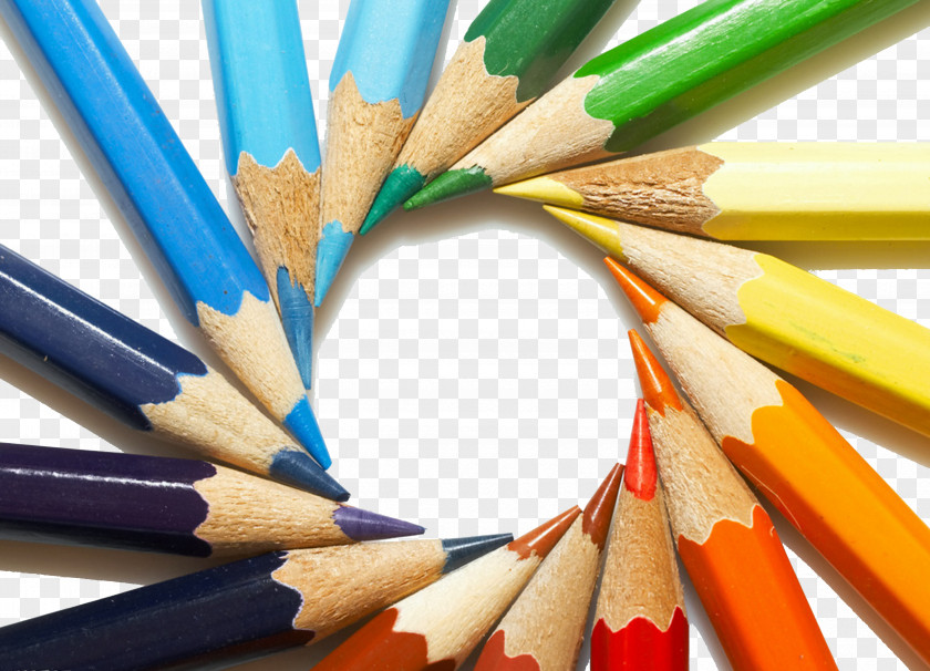 Color Pencil Picture Material Colored High-definition Television Video Wallpaper PNG