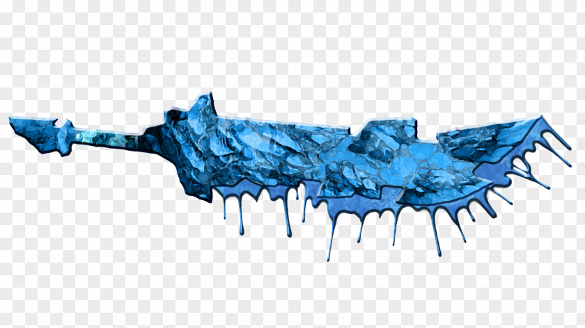 Ice Sword Water Katana Turquoise PNG