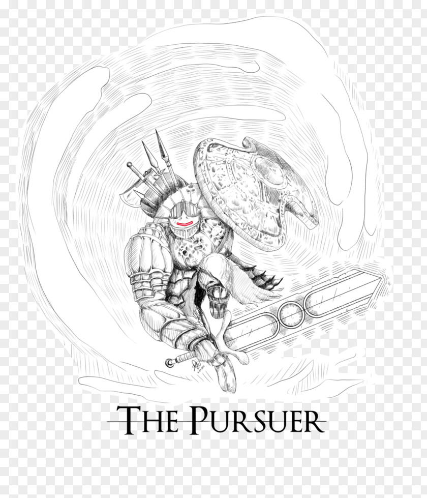 Korath The Pursuer Dark Souls II Line Art Idea Sketch PNG
