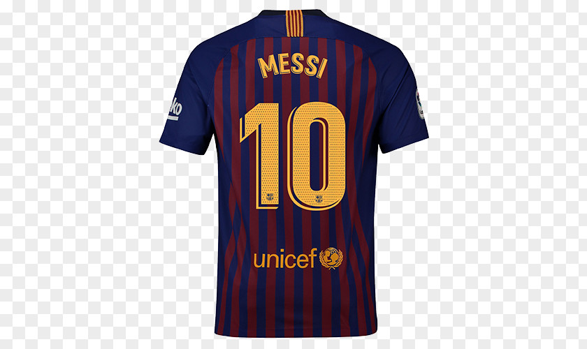 Messi 10 Jersey FC Barcelona T-shirt Football Sports Fan PNG
