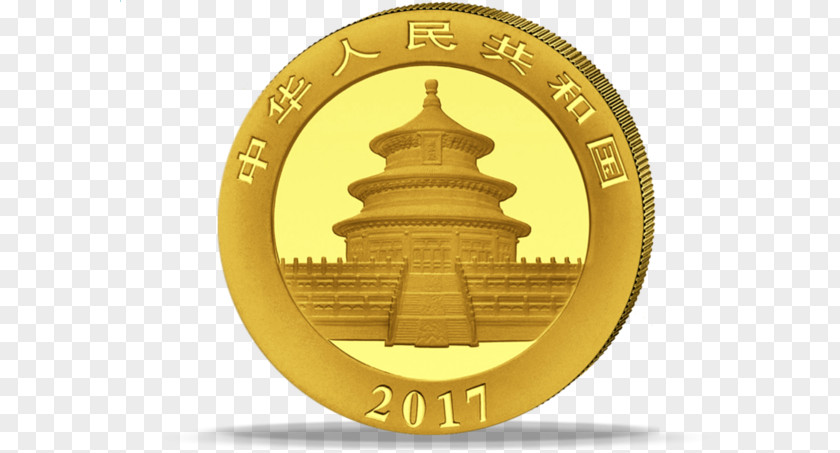 100 Yuan Giant Panda Chinese Silver Gold Bullion Coin PNG