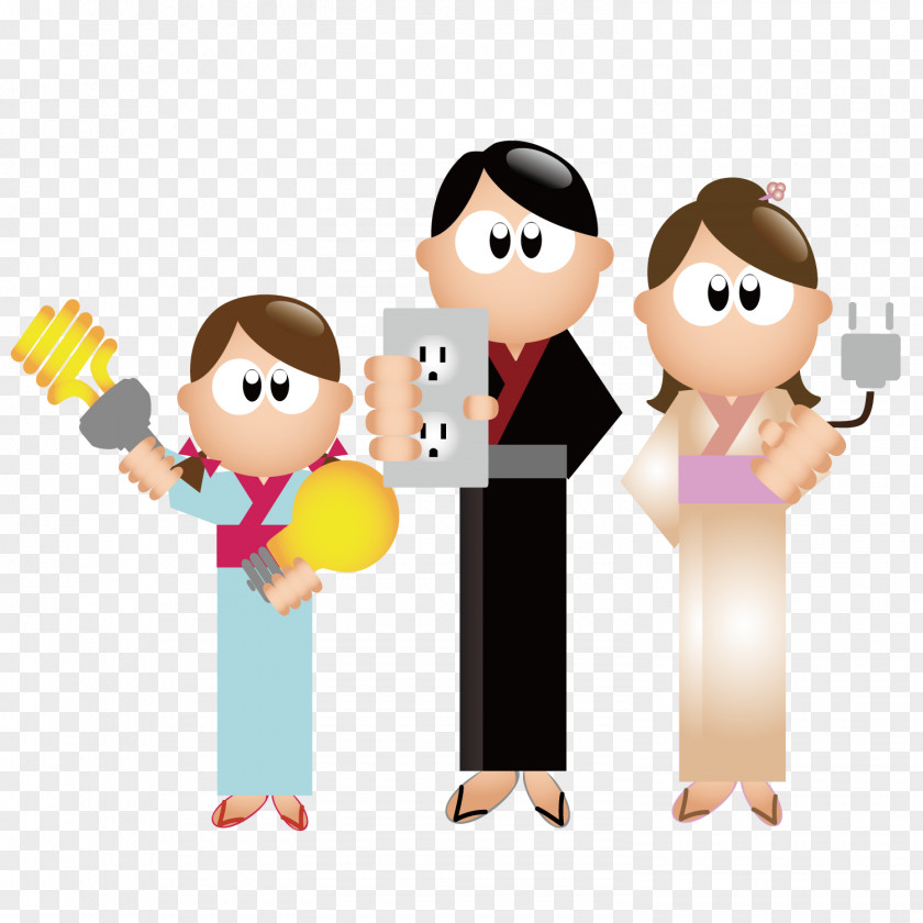 Take The Socket Of Family Everyday People Cartoons Drawing Clip Art PNG