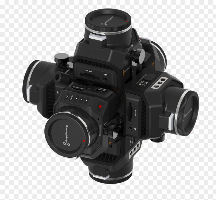 360 Camera Lens Blackmagic Design Immersive Video Cameras PNG