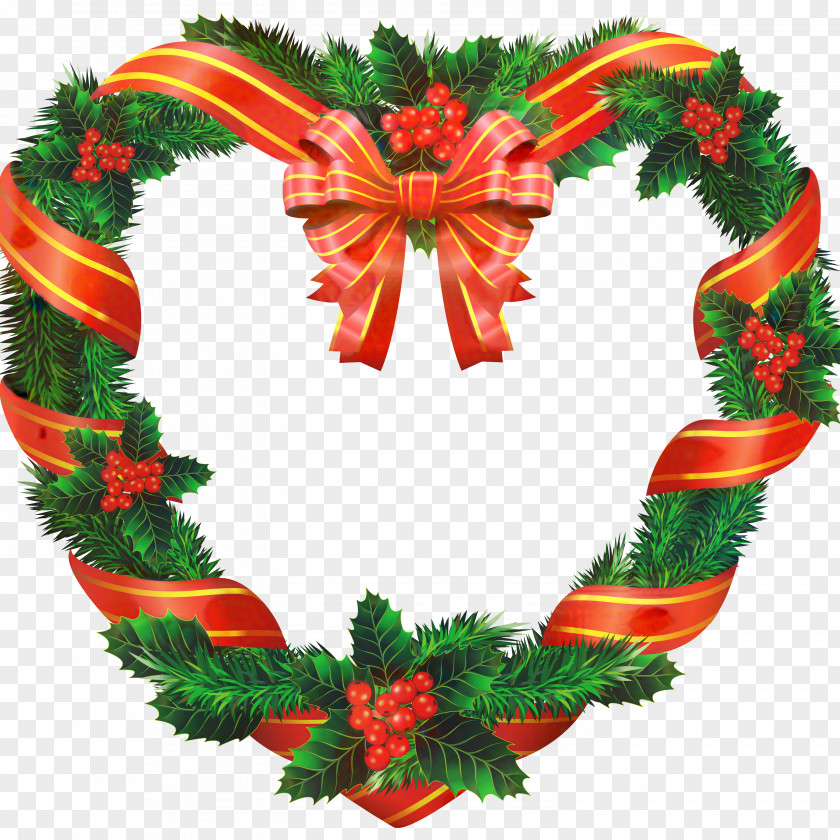Christmas Day Wreath Clip Art Image PNG