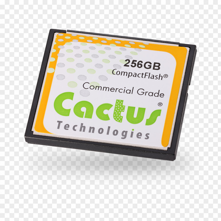 Technology Card Cactus 256MB Industrial Camera Compact Flash CF 256 MB (Bulk) Font Product Brand CompactFlash PNG