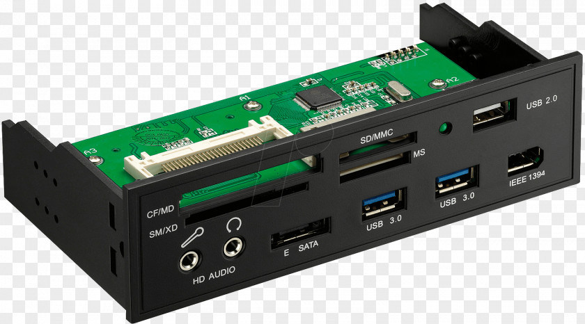 Card Reader USB 3.0 IEEE 1394 ESATAp PNG
