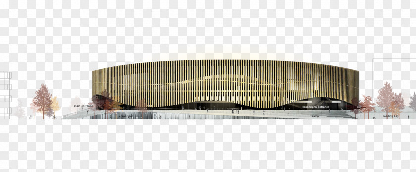 Design Royal Arena Architecture Facade 3XN PNG