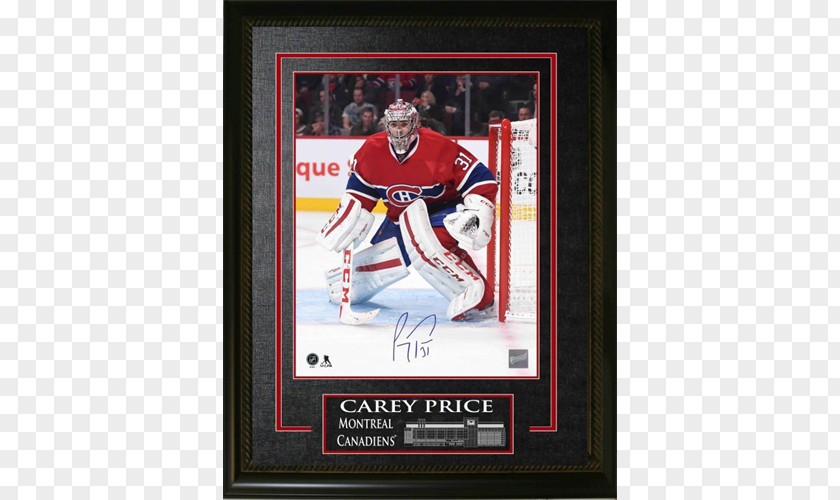 Carey Price Montreal Canadiens National Hockey League Poster Picture Frames PNG