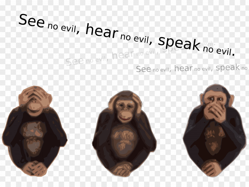 Evil Three Wise Monkeys YouTube Clip Art PNG