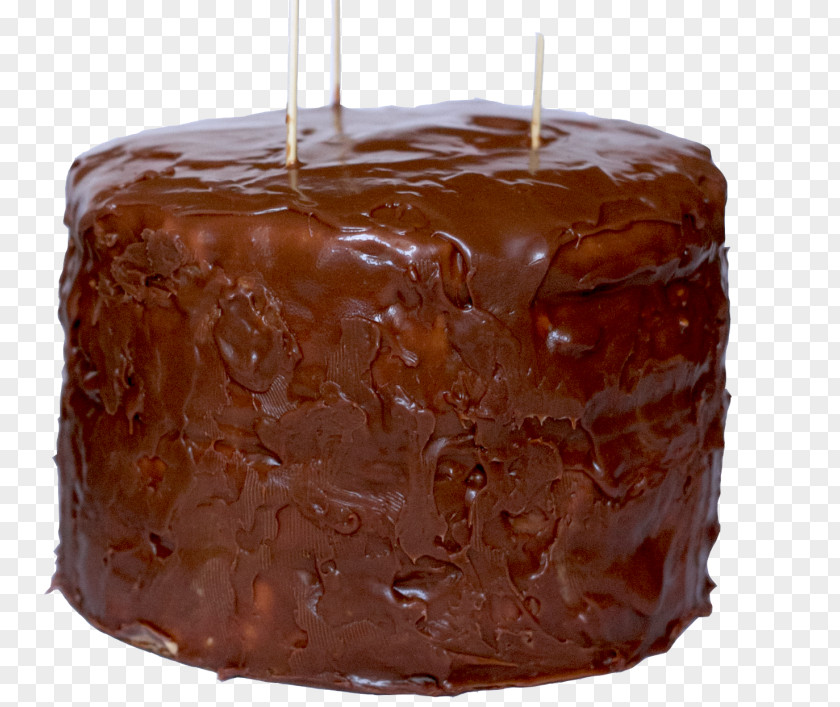 Chocolate Cake Flourless Ganache Fudge Sachertorte PNG