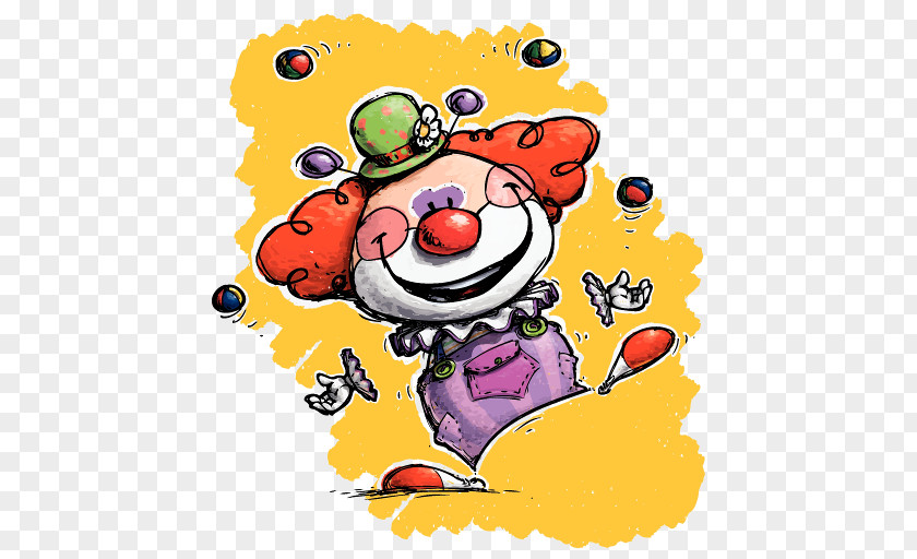Clown #2 Vector Graphics Illustration Image PNG