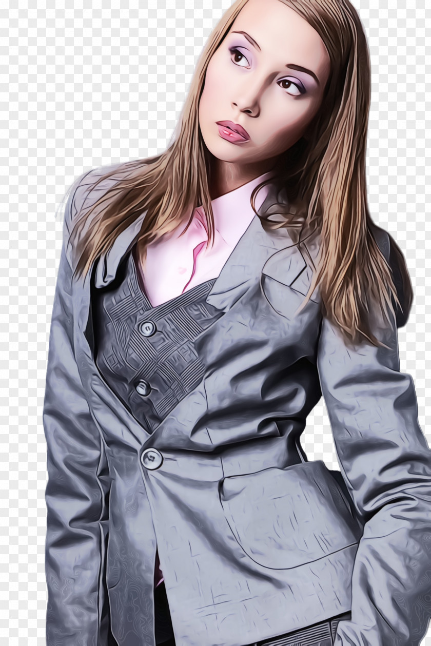 Coat Fashion Hair Clothing Beauty Hairstyle Long PNG