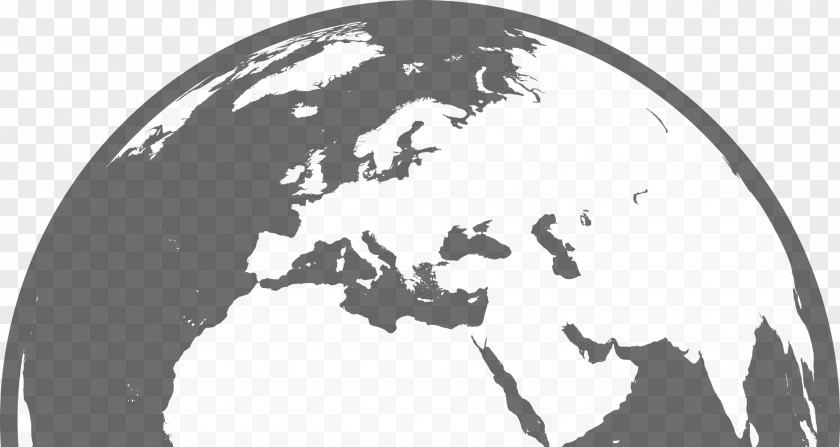Half Earth Globe Clip Art PNG