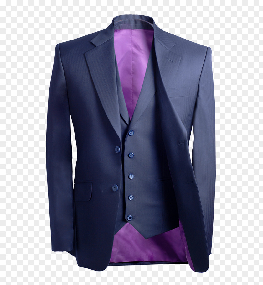 Cloth Suit Navy Blue Lining Clothing Tailor PNG