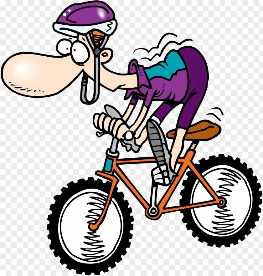 Cycling Cartoon Humour Bicycle Clip Art PNG