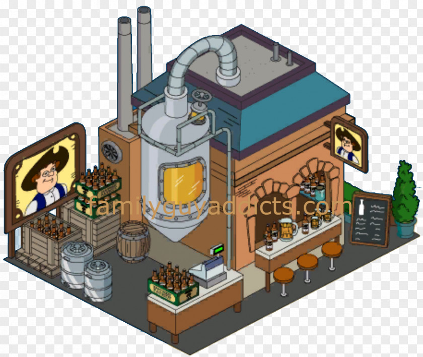 Pawtucket Glenn Quagmire MINI Brewery Toy PNG