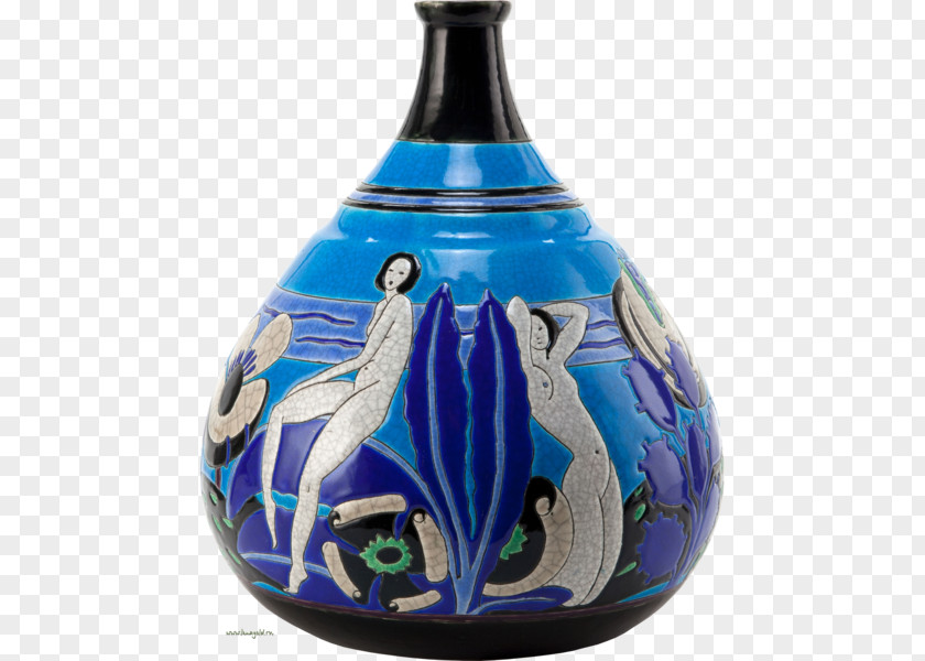 Vase Ceramic Pottery Porcelain Muller Frères PNG