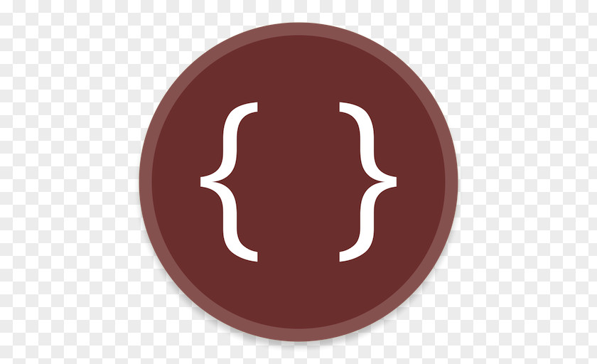 Curly Bracket Product Design Maroon Font PNG