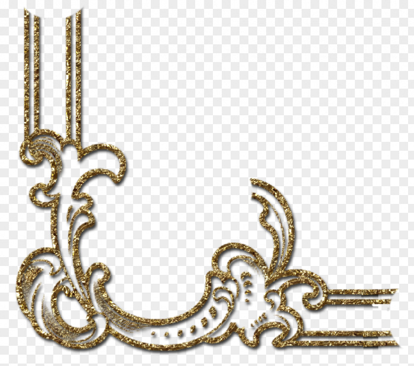 Gold Corner Decorative Arts Ornament Clip Art PNG