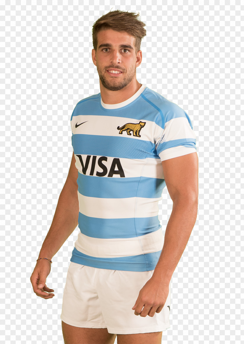 Argentina 2018 Juan Cruz Mallia National Rugby Union Team Jaguares Club Pucará Jersey PNG