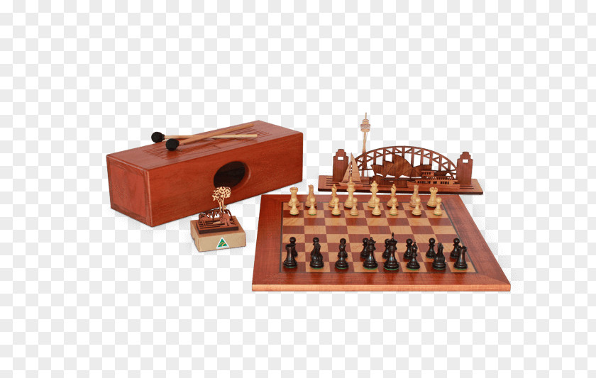 Chess Australia Board Game Woodworking PNG