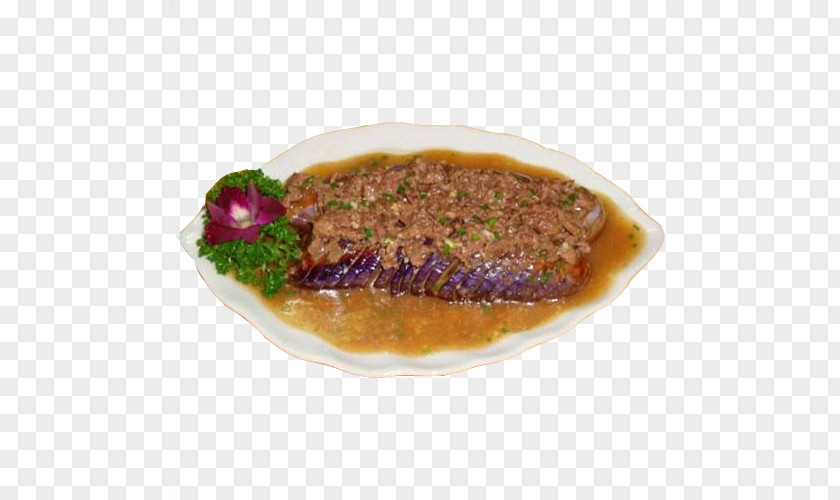 Delicious Eggplant Mole Sauce Minced Pork Rice Gravy PNG