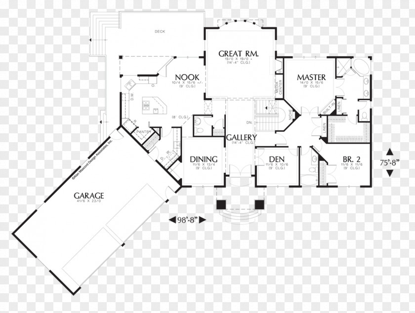 House Plan Ranch-style Design PNG