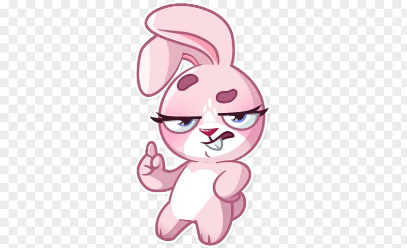 Rabbit Whiskers Telegram Sticker Easter Bunny PNG