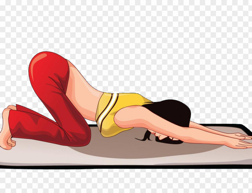 Yoga Cartoon Asana Asento Body PNG