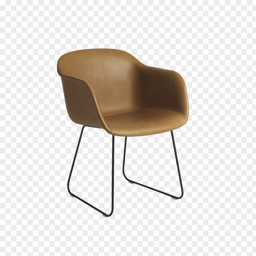Chair Fiber Upholstery Leather Muuto PNG