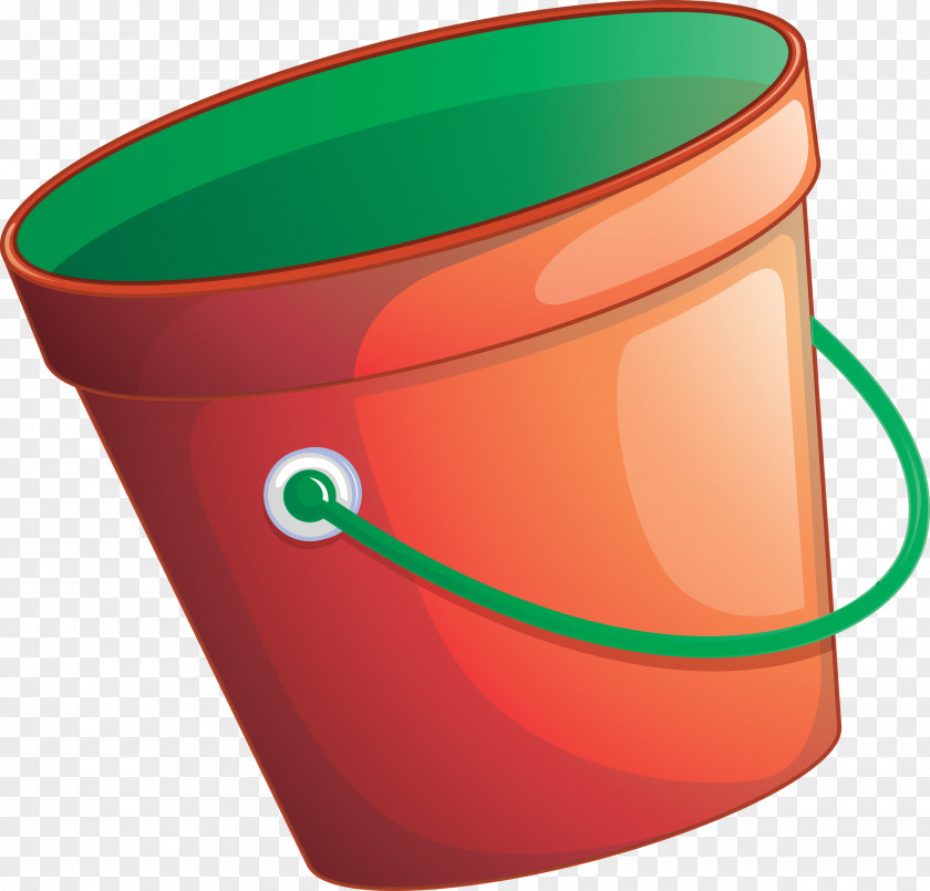 Flowerpot Plastic Bucket M Orange S.a. PNG