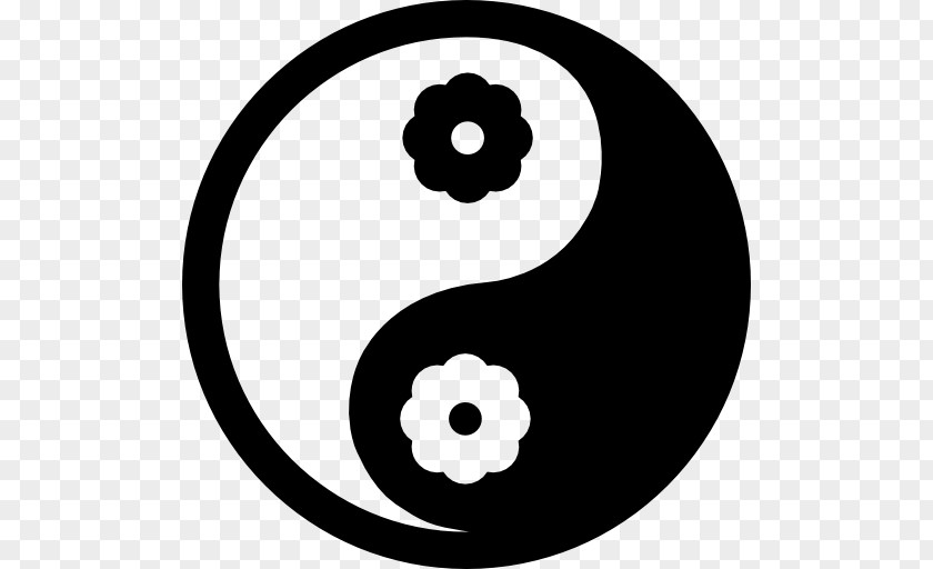 Yin Yang And Symbol Emoticon PNG