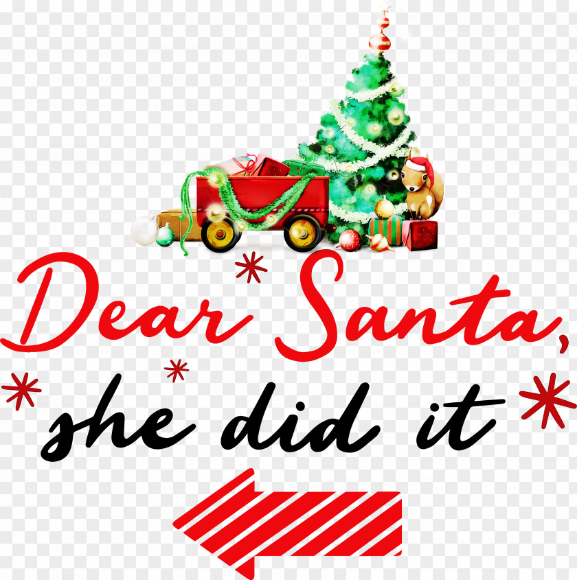 Dear Santa Claus Christmas PNG