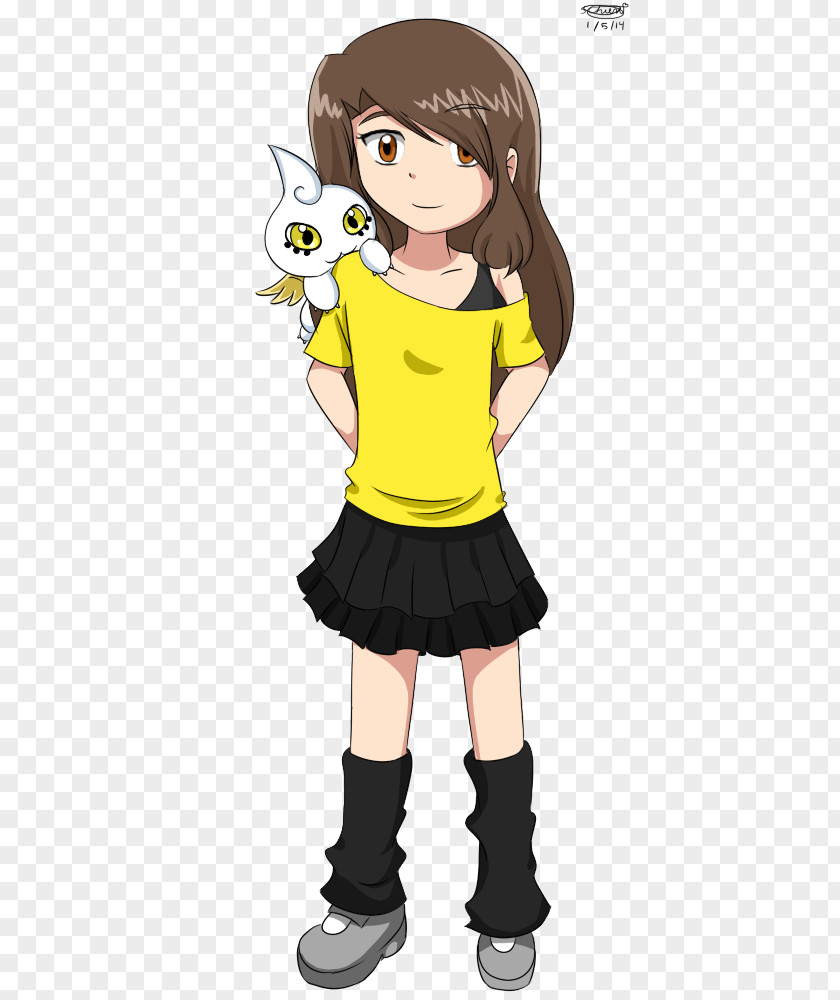 Digimon Fusion Shoe School Uniform Outerwear Black Hair PNG