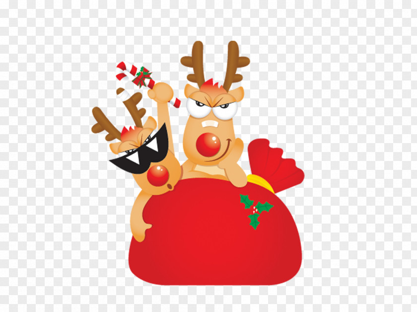 Funny Deer New Year Christmas Smartwatch Novy God Clip Art PNG