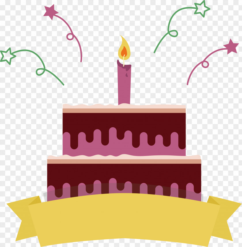 Lovely Birthday Cake Chocolate Clip Art PNG